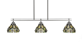 Odyssey Three Light Island Pendant in Brushed Nickel (200|2636-BN-9435)