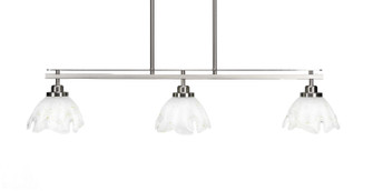 Odyssey Three Light Island Pendant in Brushed Nickel (200|2636-BN-755)