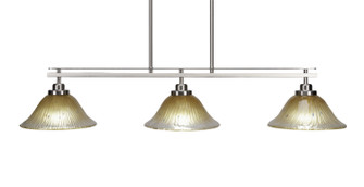 Odyssey Three Light Island Pendant in Brushed Nickel (200|2636-BN-730)