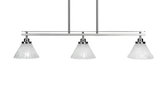 Odyssey Three Light Island Pendant in Brushed Nickel (200|2636-BN-7195)