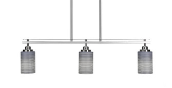 Odyssey Three Light Island Pendant in Brushed Nickel (200|2636-BN-4062)