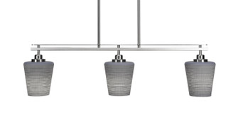 Odyssey Three Light Island Pendant in Brushed Nickel (200|2636-BN-4032)
