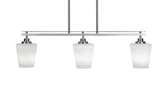 Odyssey Three Light Island Pendant in Brushed Nickel (200|2636-BN-4031)