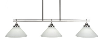 Odyssey Three Light Island Pendant in Brushed Nickel (200|2636-BN-314)