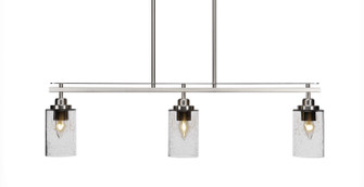 Odyssey Three Light Island Pendant in Brushed Nickel (200|2636-BN-300)