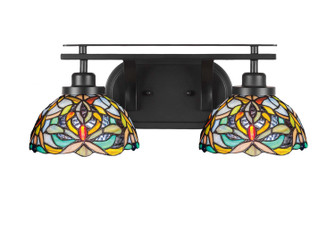 Odyssey Two Light Bathroom in Matte Black (200|2612-MB-9905)