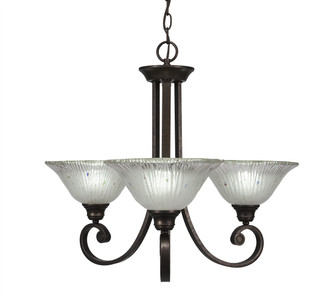 Curl Three Light Chandelier in Bronze (200|253-BRZ-731)