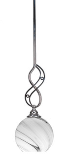 Jazz One Light Mini Pendant in Chrome (200|232-CH-4109)