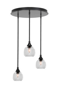 Empire Three Light Pendalier in Matte Black (200|2183-MB-4100)