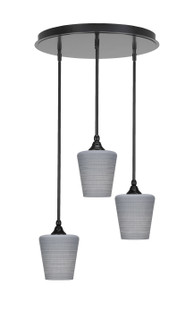Empire Three Light Pendalier in Matte Black (200|2183-MB-4032)