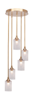 Empire Five Light Pendalier in New Age Brass (200|2145-NAB-300)