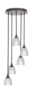 Empire Five Light Pendalier in Espresso (200|2145-ES-500)