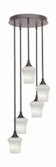 Empire Five Light Pendalier in Dark Granite (200|2145-DG-681)