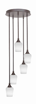 Empire Five Light Pendalier in Dark Granite (200|2145-DG-211)