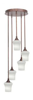 Empire Five Light Pendalier in Bronze (200|2145-BRZ-681)