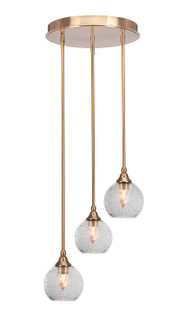 Empire Three Light Cluster Pendalier in New Age Brass (200|2143-NAB-4102)