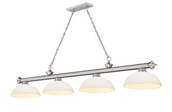 Cordon Four Light Billiard in Brushed Nickel (224|2306-4BN-DMO14)