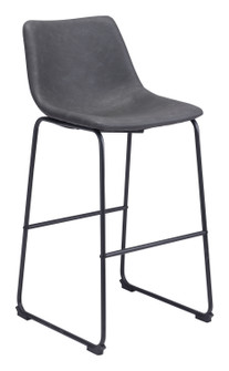 Smart Bar Chair in Charcoal, Black (339|109327)