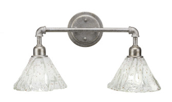 Vintage Two Light Bath Bar in Aged Silver (200|182-AS-7195)