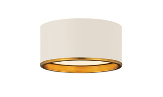 Arlo Two Light Flush Mount in Matte White / Rubbed Brass (224|2303F2-MW-RB)