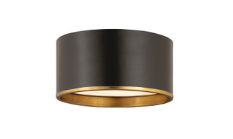 Arlo Two Light Flush Mount in Matte Black + Rubbed Brass (224|2303F2-MB-RB)
