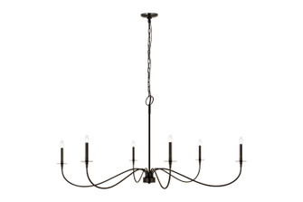 Arrington Six Light Chandelier in Matte Black (224|2301-63MB)