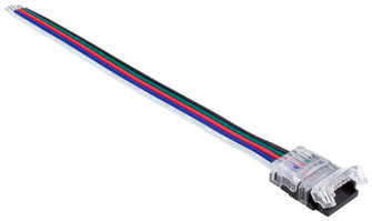 Snap Connector 5Pin Heavy Snap Connector With Conkit in White/Clear (303|TL-5PWR-HD)