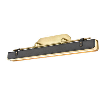 Valise LED Wall Sconce in Vintage Brass/Tuxedo Leather (452|WV307931VBTL)