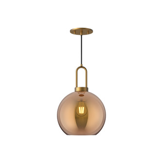 Soji One Light Pendant in Aged Gold/Copper Glass (452|PD601710AGCP)