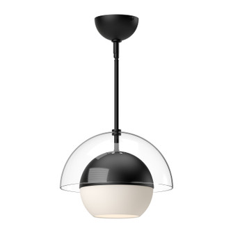 Lucy One Light Pendant in Matte Black/Opal Matte Glass (452|PD568212MBOP)