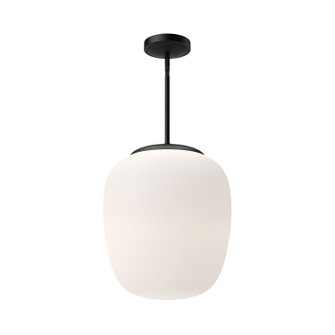 Holden One Light Pendant in Matte Black/Opal Matte Glass (452|PD541014MBOP)