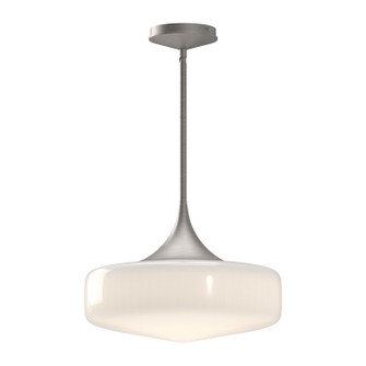 Lincoln One Light Pendant in Brushed Nickel/Glossy Opal Glass (452|PD440814BNGO)