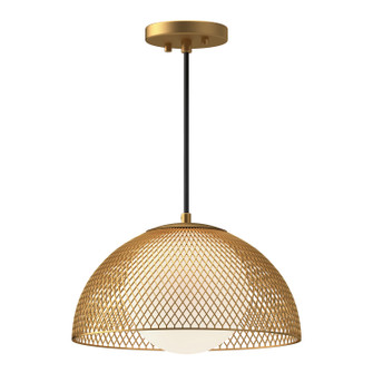 Haven One Light Pendant in Gold/Opal Matte Glass (452|PD402513GDOP)