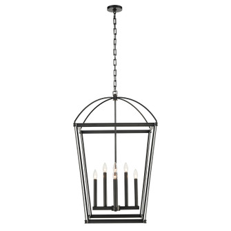 Manor Eight Light Foyer Pendant in Urban Bronze (452|PD312224UB)