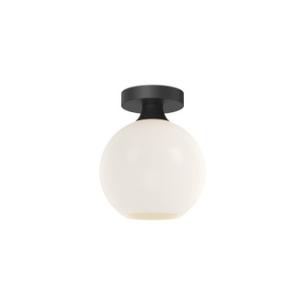 Castilla One Light Flush Mount in Matte Black/Opal Matte Glass (452|FM506108MBOP)