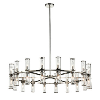 Revolve 36 Light Chandelier in Clear Glass/Polished Nickel (452|CH309036PNCG)