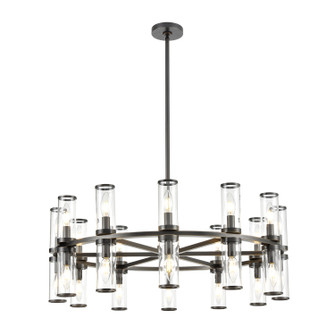 Revolve 24 Light Chandelier in Clear Glass/Urban Bronze (452|CH309024UBCG)