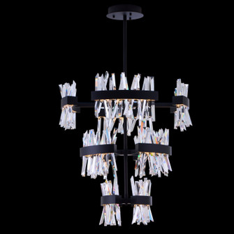 Glacier LED Foyer Pendant in Matte Balck (238|030259-052)