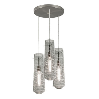 Spun Three Light Pendant in Satin Nickel (162|SPP05MBSNSMRND3)