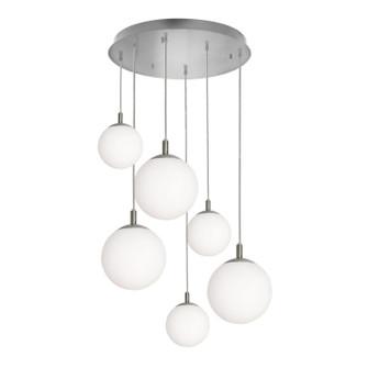 Loretto Six Light Pendant in Satin Nickel (162|LRTP99MBSNRND6)