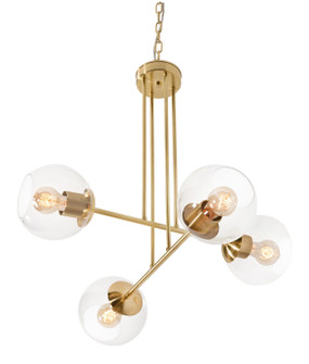 Jamie Four Light Pendant in Satin Brass (162|JAMP25MBSB)