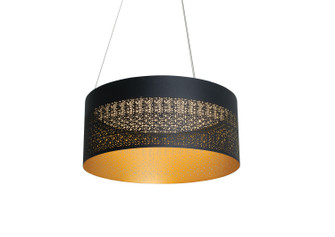 Ash LED Pendant in Black and Gold (162|ASHP2032L30D1BK)