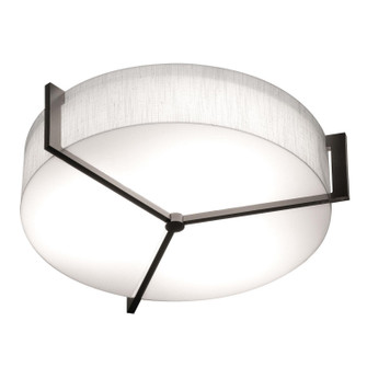 Apex LED Flush Mount in Linen White/Espresso (162|APF1932LAJUDES-LW-BB)