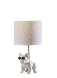 Sunny Table Lamp in White Ceramic W. Brushed Steel Neck (262|SL3706-02)