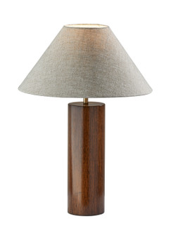 Martin Table Lamp in Walnut Poplar Wood W. Antique Brass Accent (262|1509-15)