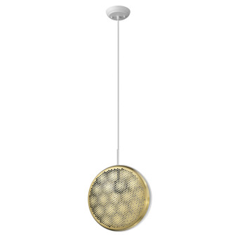 Tholos One Light Pendant in White (106|TP30120WH)