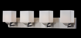 Quube Four Light Vanity in Brushed Nickel (224|2104-4V)