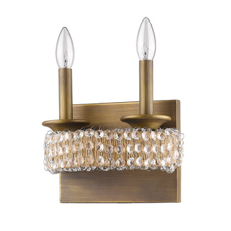 Ava Two Light Wall Sconce in Raw Brass (106|IN41012RB)