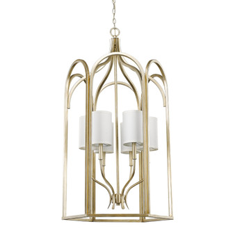 Ellie Six Light Foyer Pendant in Washed Gold (106|IN11416WG)