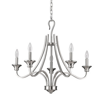 Michelle Five Light Chandelier in Satin Nickel (106|IN11255SN)